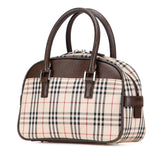 House Check Canvas Handbag